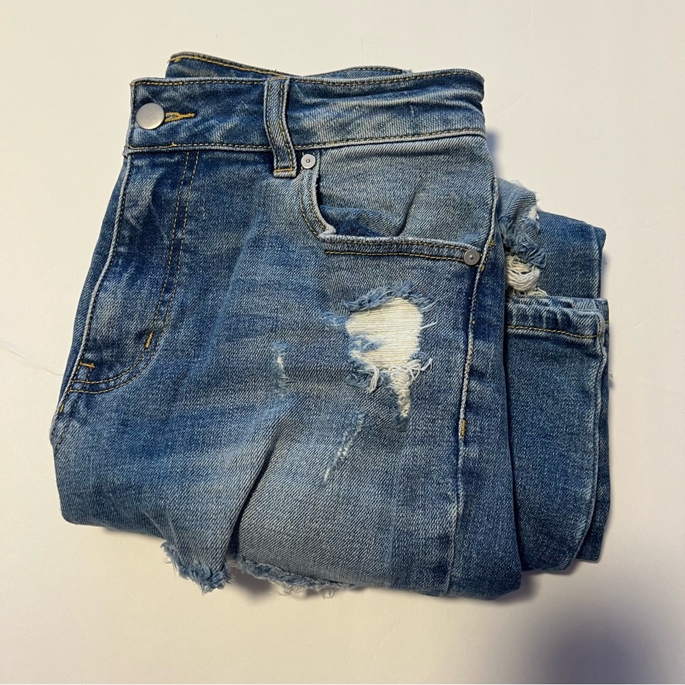 Fashion Nova Ripped Medium Wash Jeans